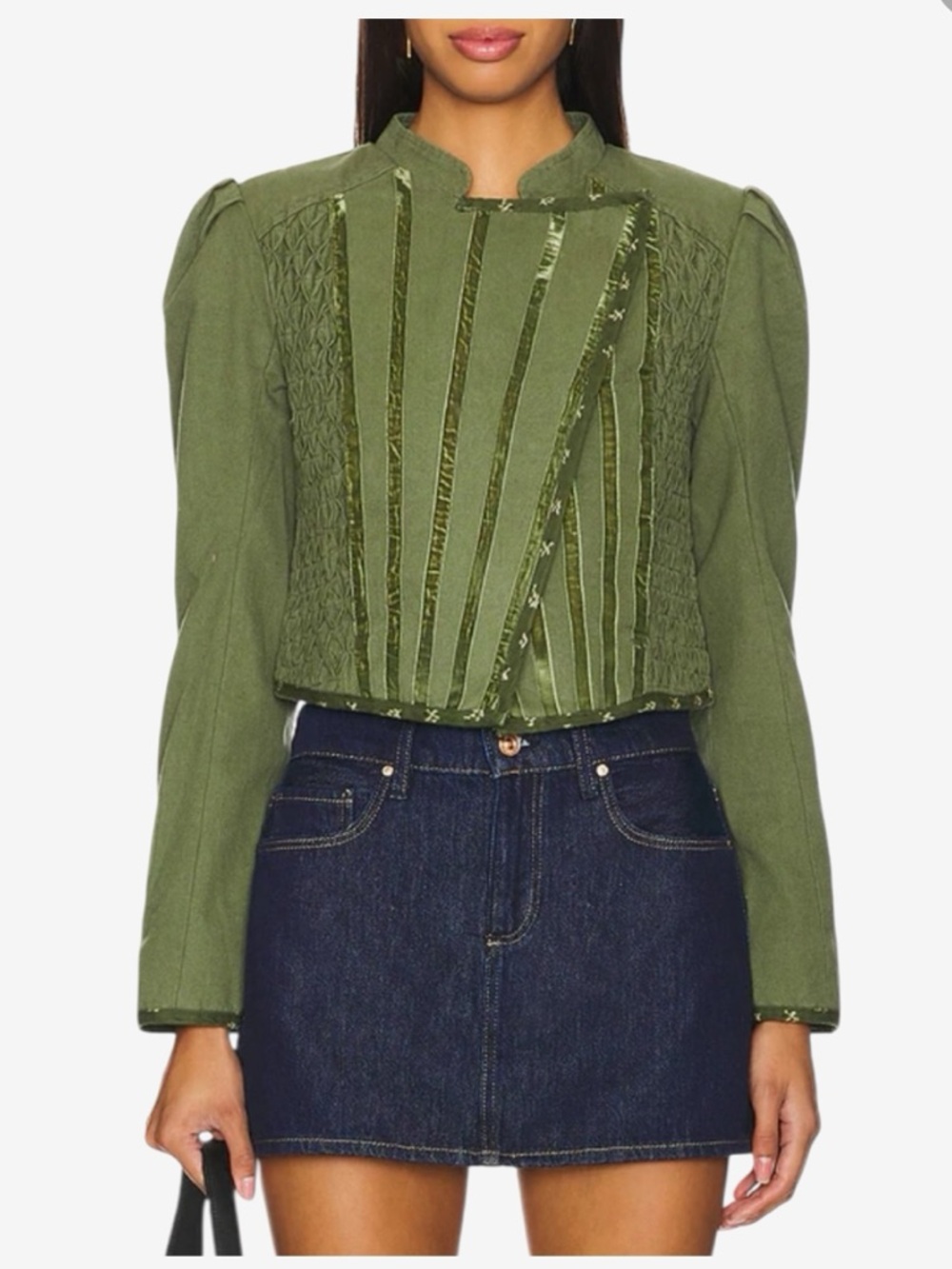 Free People
Bali Simone Jacket in Dusty Olive Combo size small